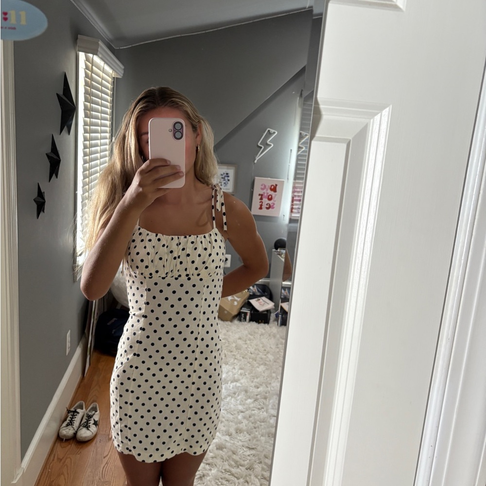 Polka Dot Spaghetti Strap Dress